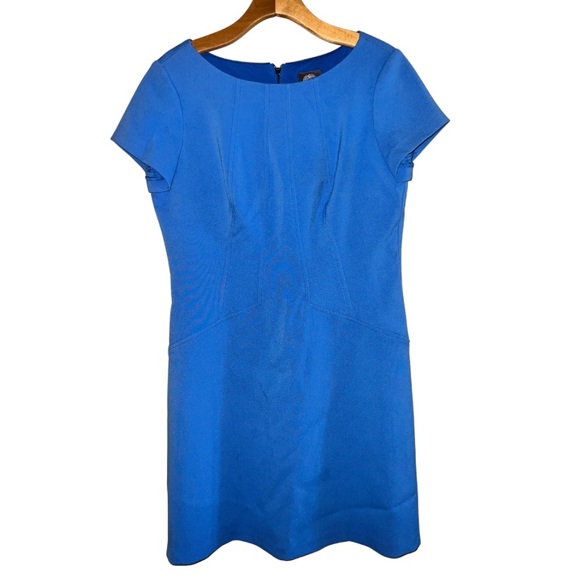✨Vince Camuto | Blue Short Sleeved Shift Dress - Picture 1 of 3